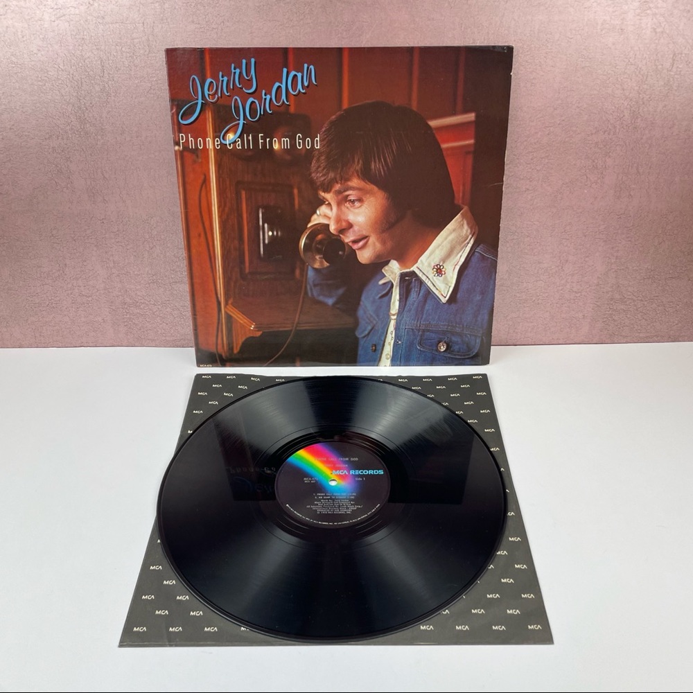Vintage Jerry Jordan Phone Call From God Vinyl Music Record 1975 MCA Records